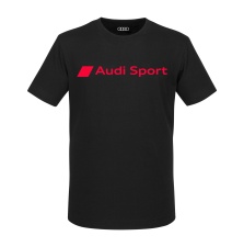 AUDI SPORT MEESTE T-SÄRK, MUST